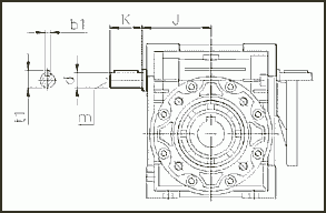 Двухсторонний входной вал.
